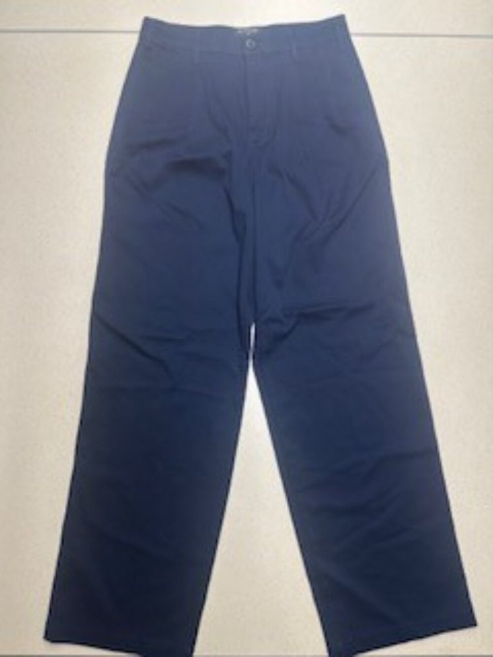 Dockers Women's High Waisted Wide Leg Pleated Pants 27 NWT Navy Blue